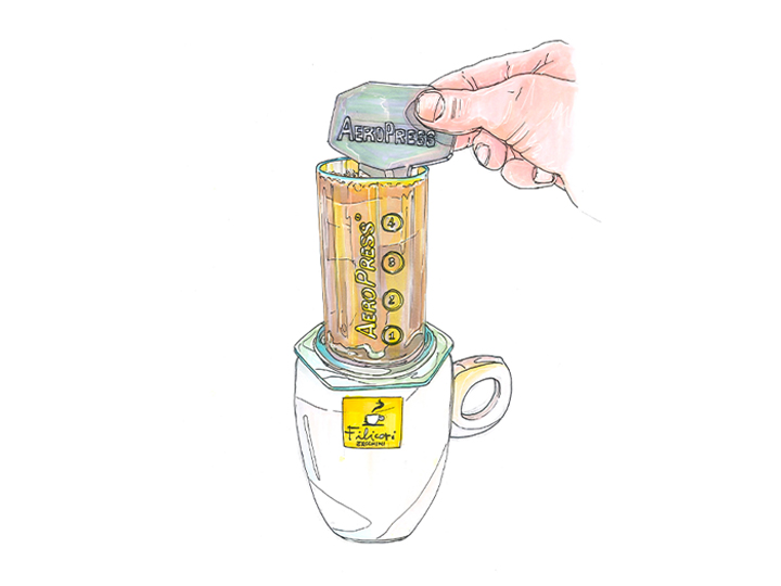 エアロプレスの淹れ方8